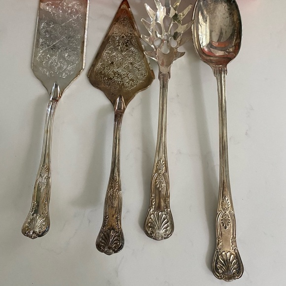 4Pcs Silver plated Hostess Serving Set By Paul Revere Silversmiths - Picture 10 of 12
